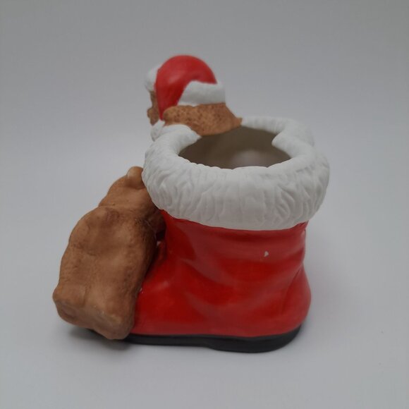 Christmas Around the World House of Lloyd Boots Bears Candy Canes Planter 1988 - Picture 7 of 11